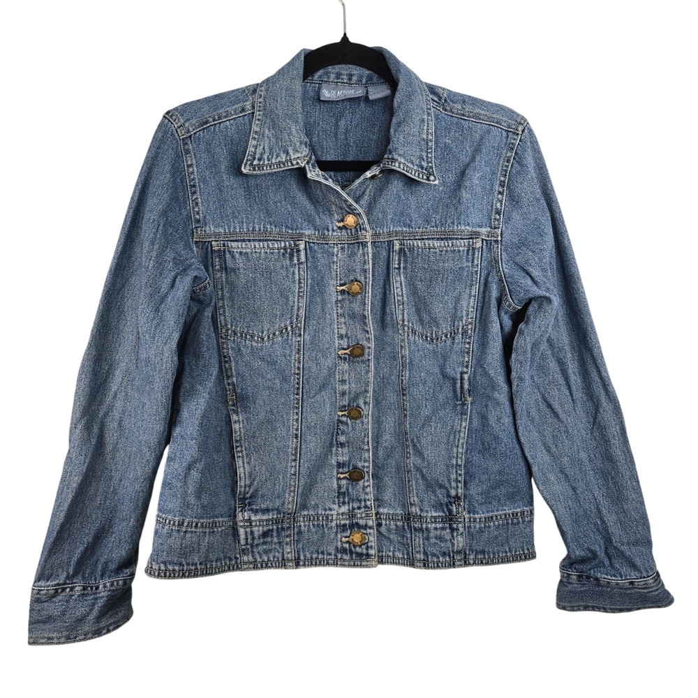 Blassport‎ Denim Jean Jacket Women's Size Small 100% Cotton Y2K